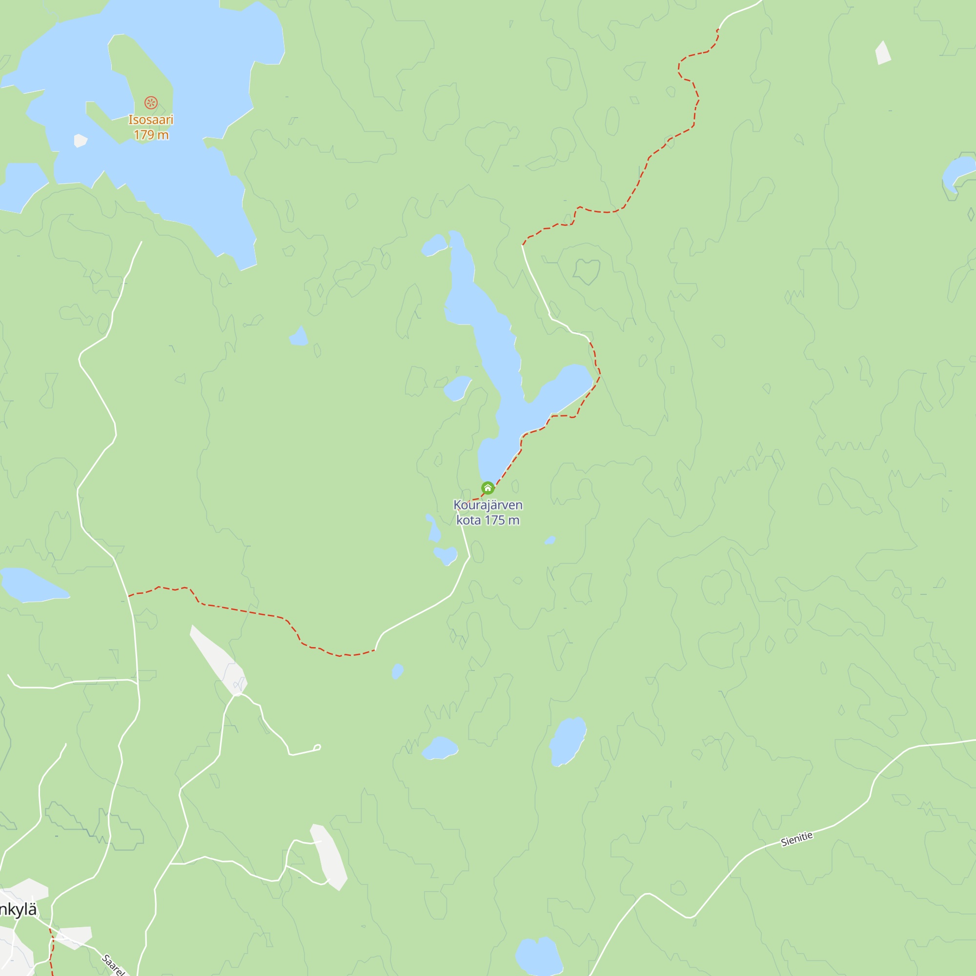 Kourajärven kota map