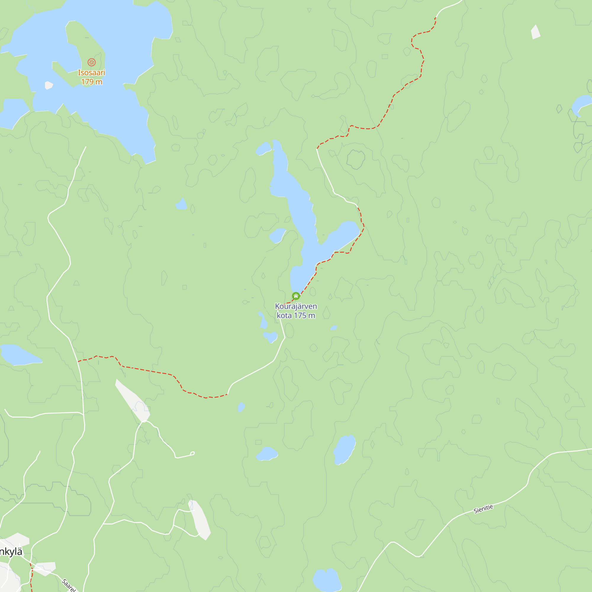 Kourajärven kota map