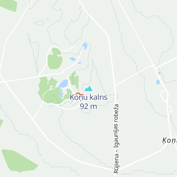 Map of Ķoņu kalns