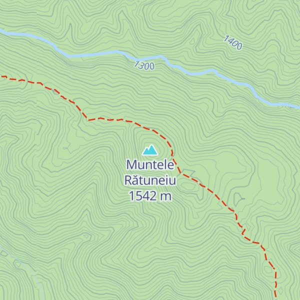 Map of Muntele Rătuneiu