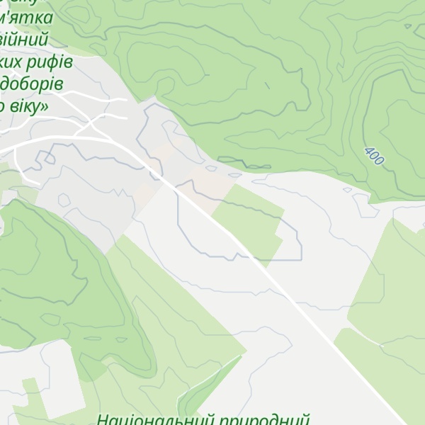 Map of Kruhla Dolyna