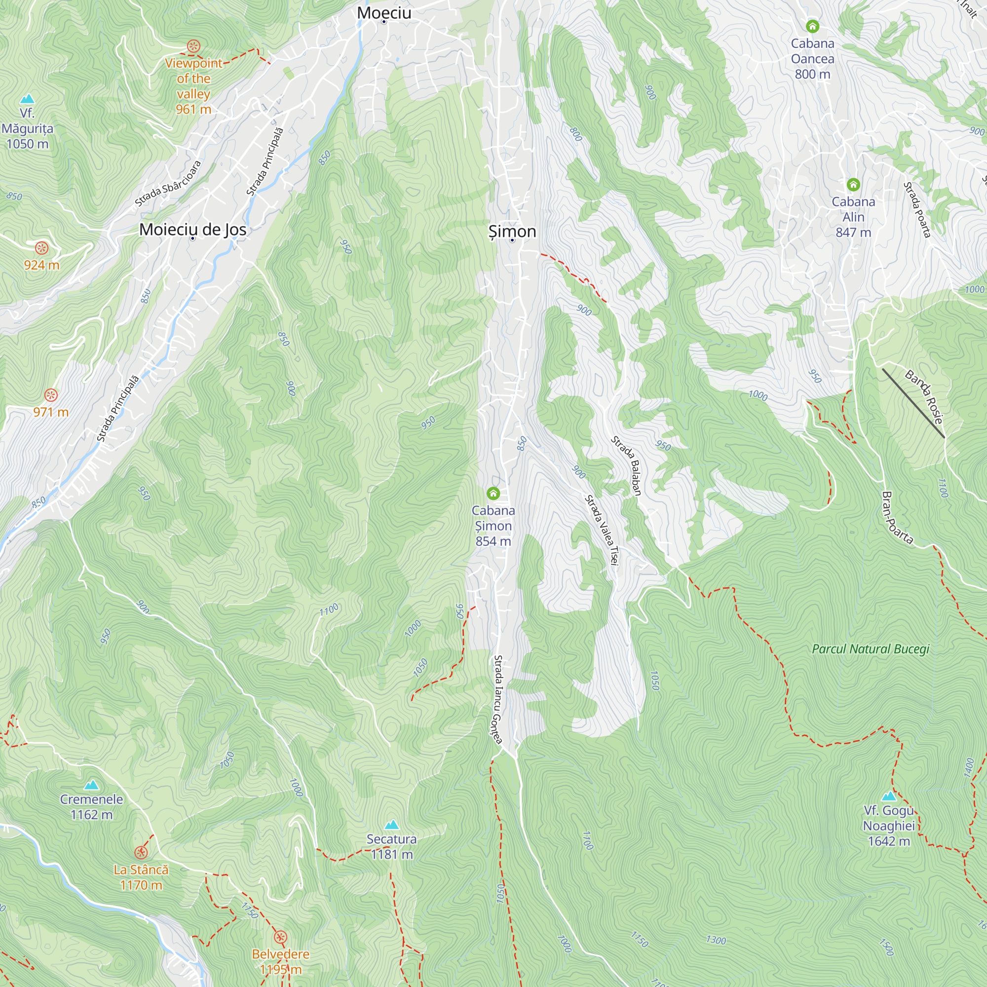 Cabana Șimon map