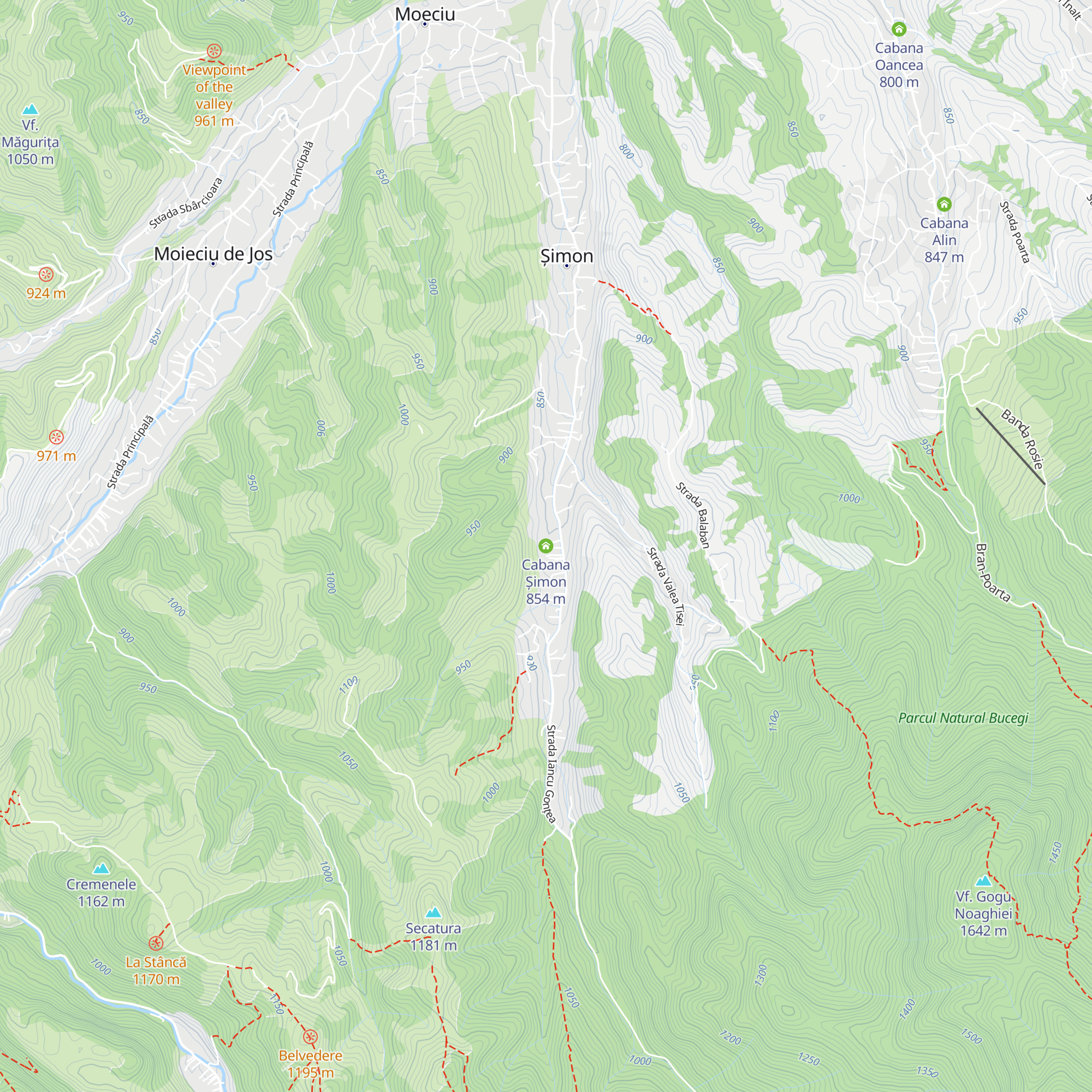 Cabana Șimon map