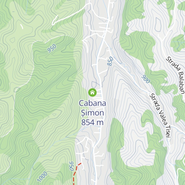 Map of Cabana Șimon