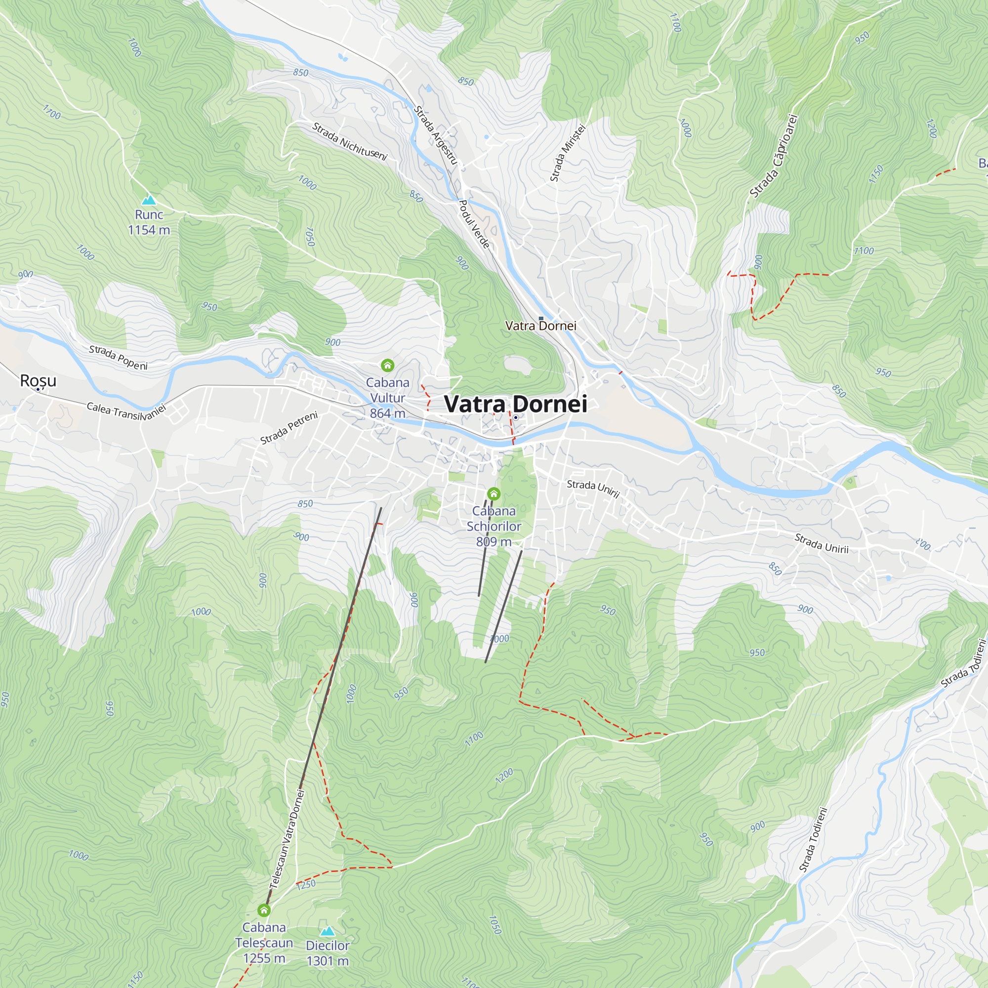 Cabana Schiorilor map