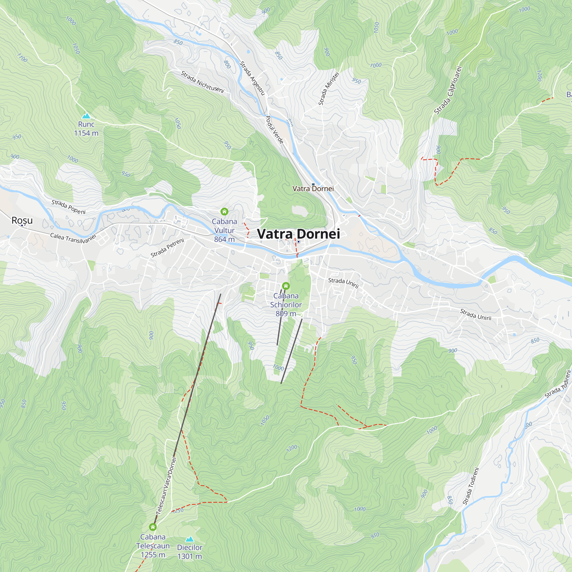 Cabana Schiorilor map