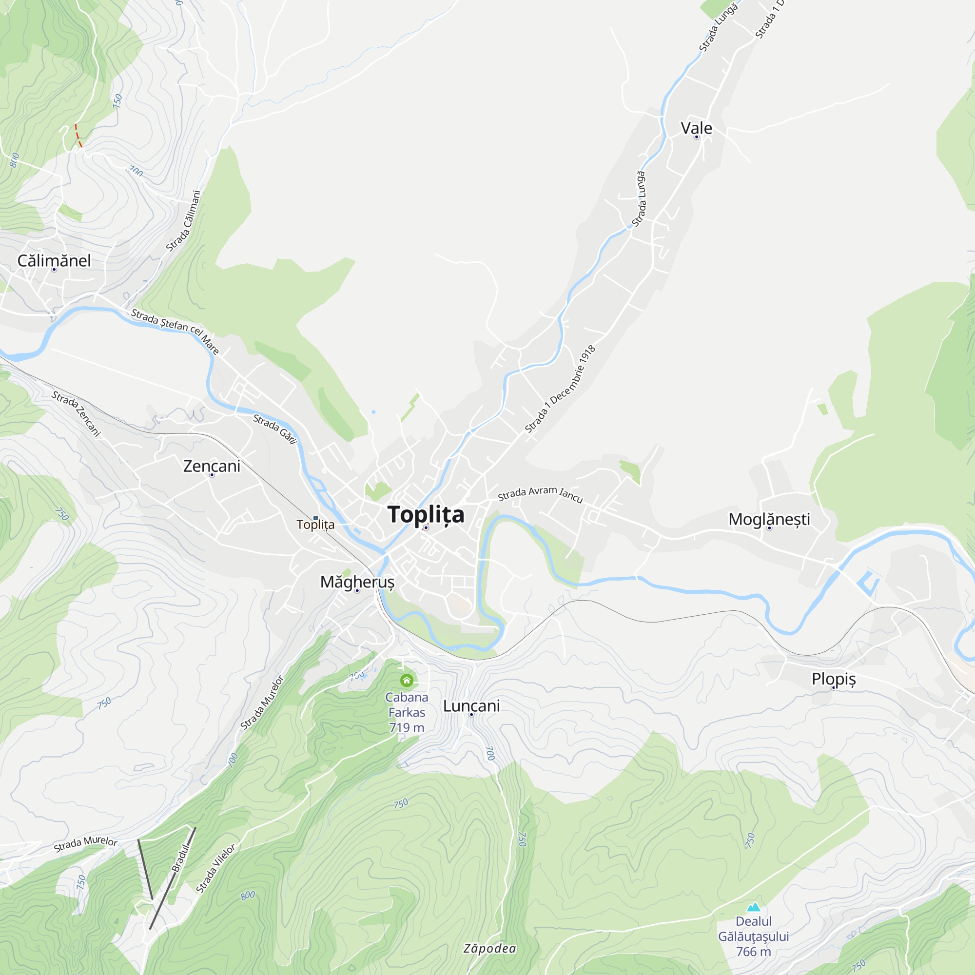 Cabana Secu map
