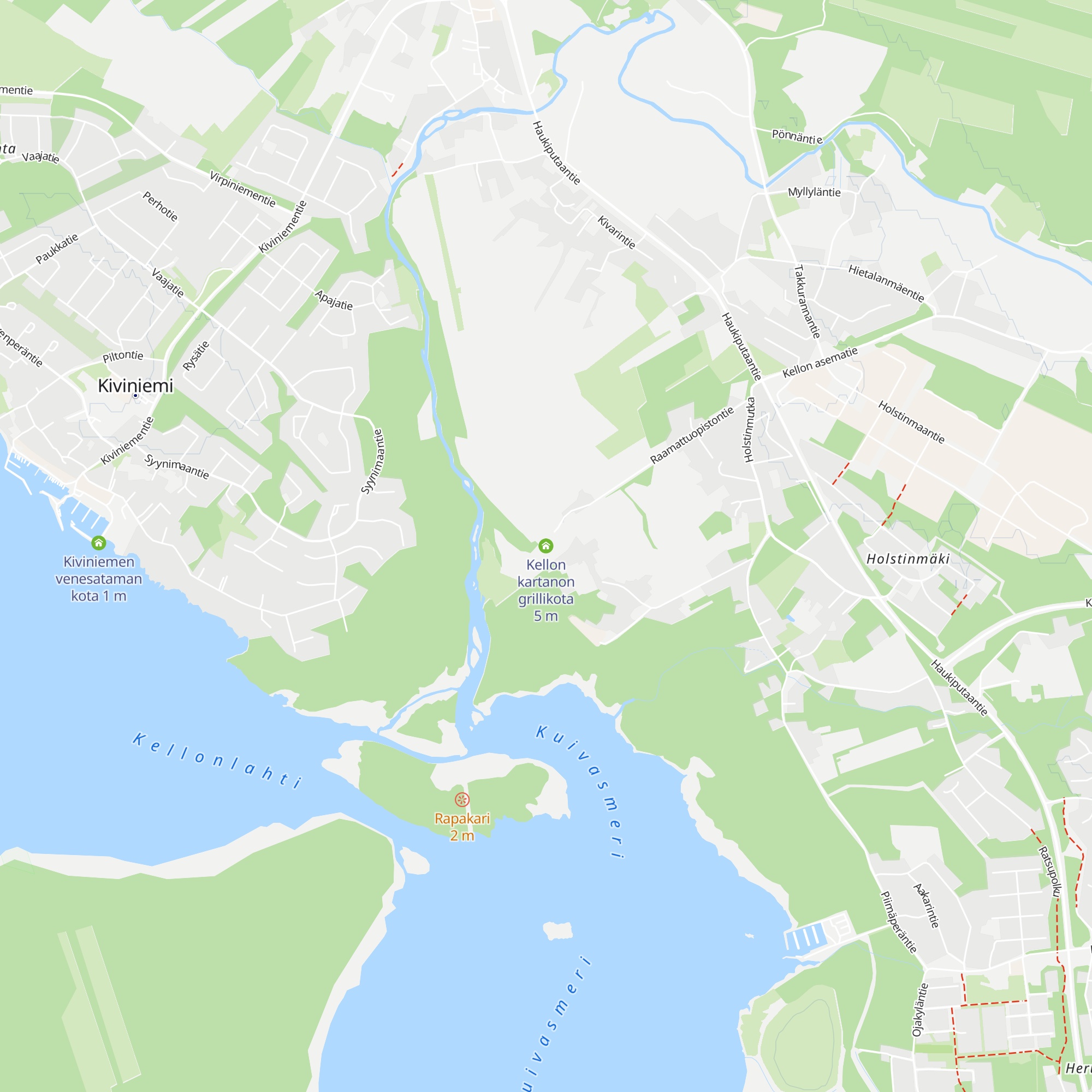 Kellon kartanon grillikota map