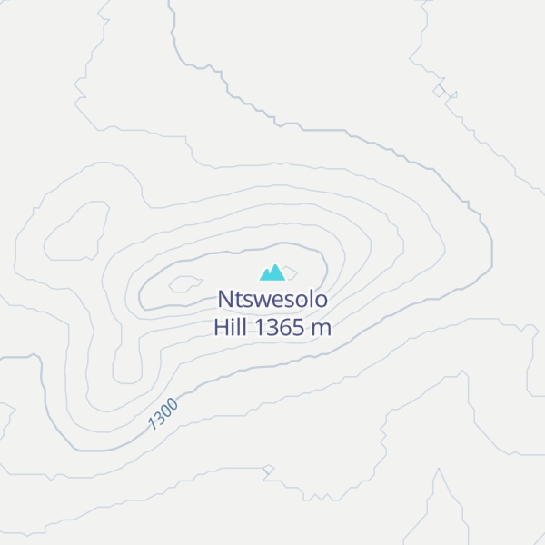 Map of Ntswesolo Hill