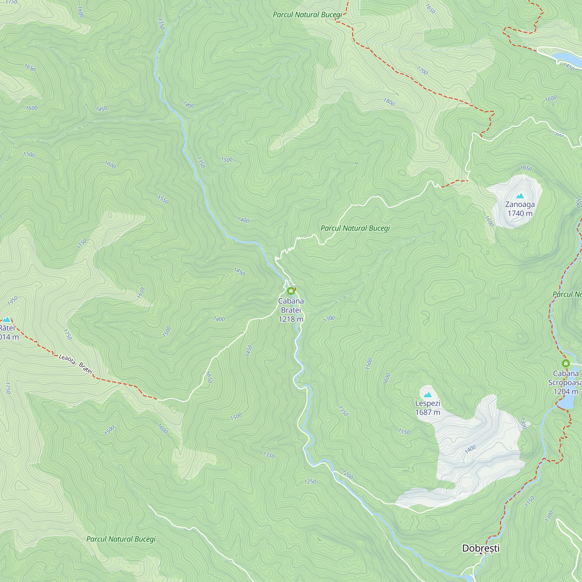 Cabana Bratei map
