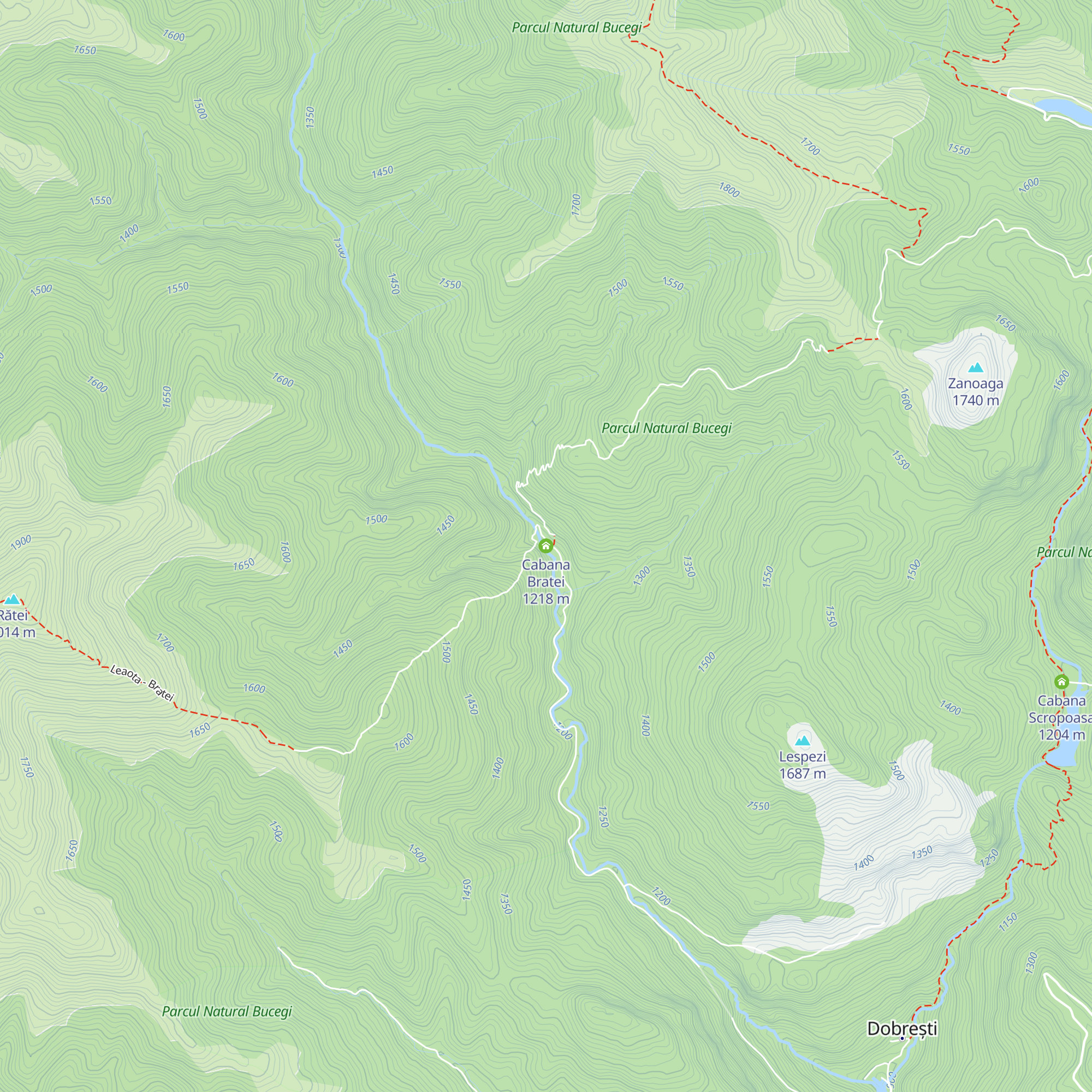 Cabana Bratei map