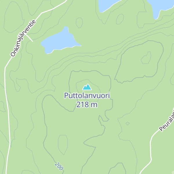 Map of Puttolanvuori