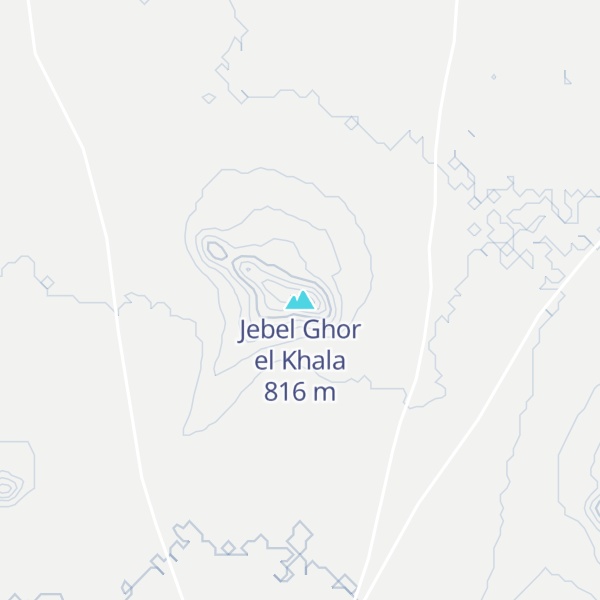 Map of Jebel Ghor el Khala