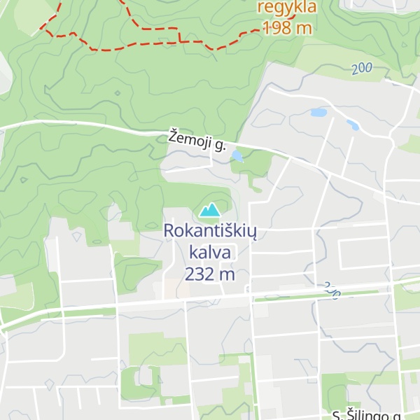 Map of Rokantiškių kalva
