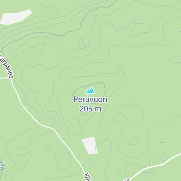Map of Perävuori