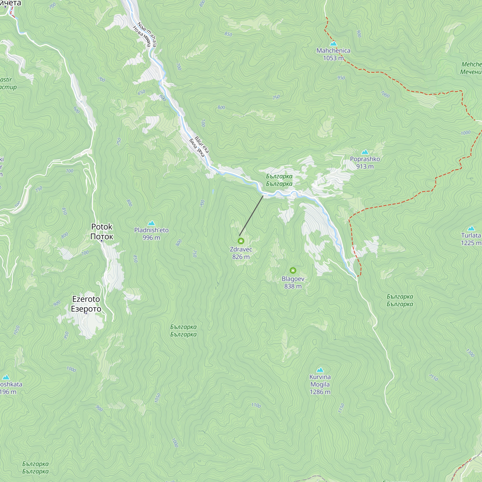 Zdravec map