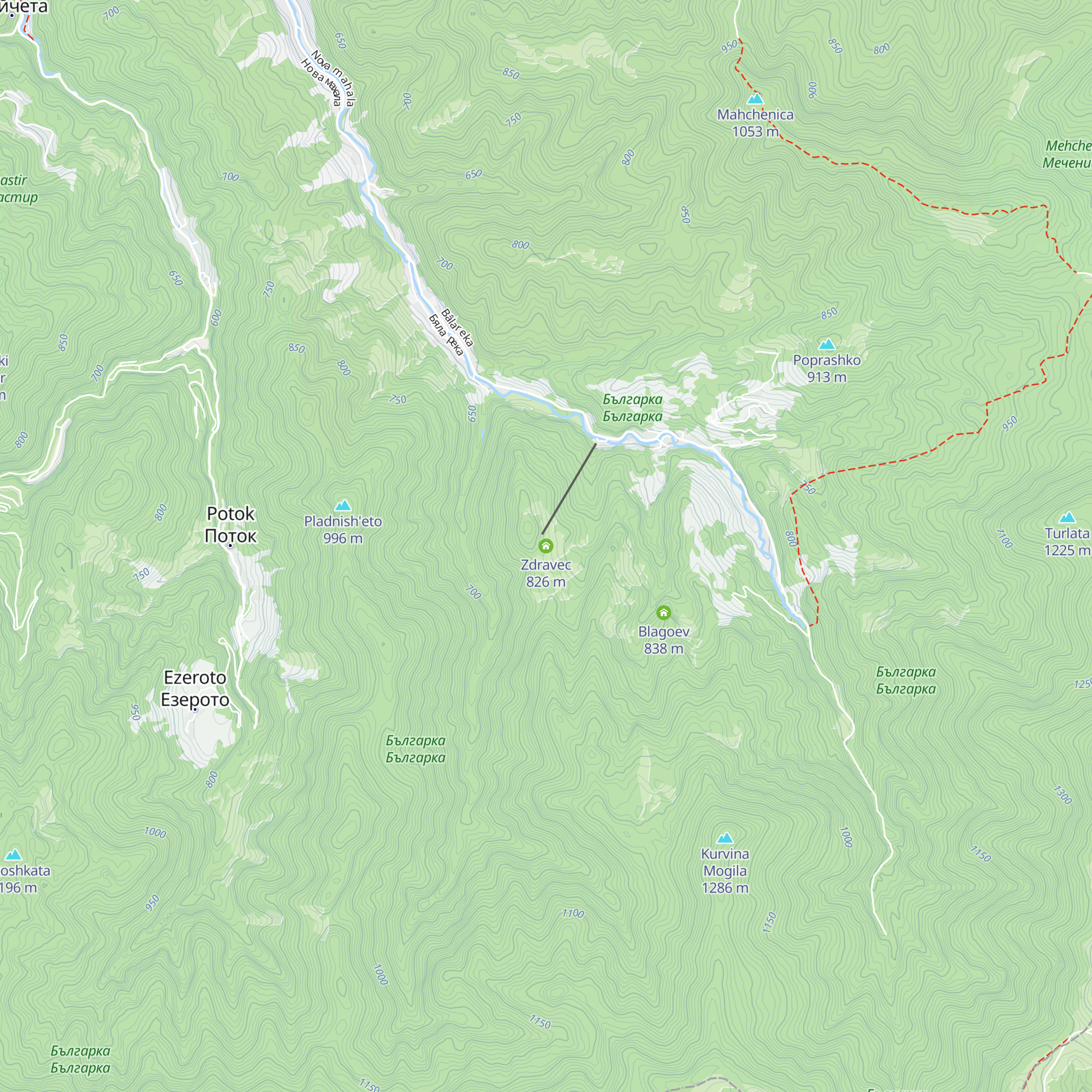 Zdravec map