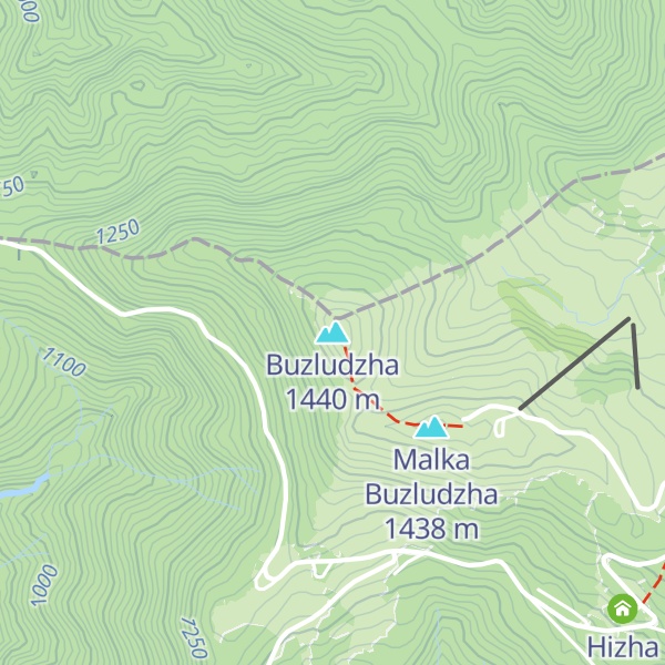 Map of Buzludzha