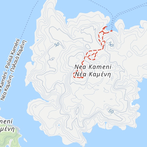 Map of Santorini