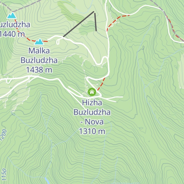Map of Hizha Buzludzha - Nova