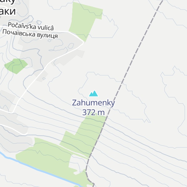 Map of Zahumenky