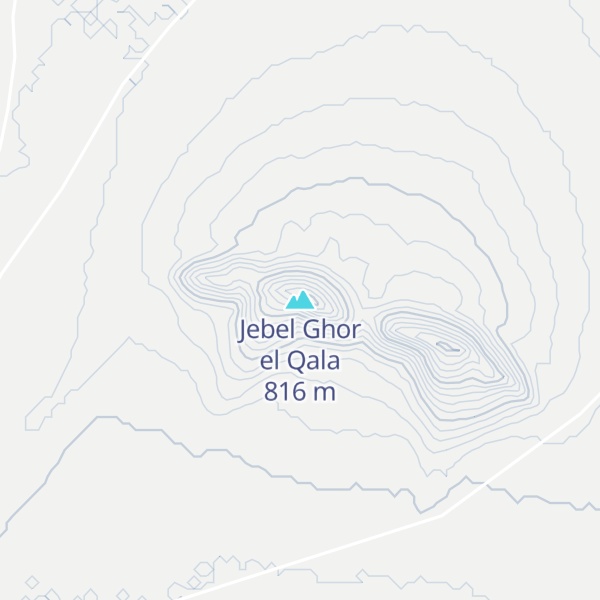 Map of Jebel Ghor el Qala