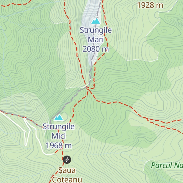 Map of Refugiu Șaua Strunga