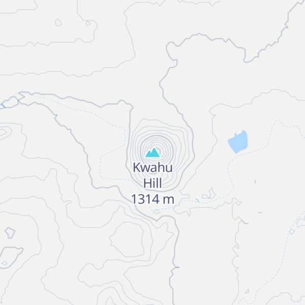 Map of Kwahu Hill