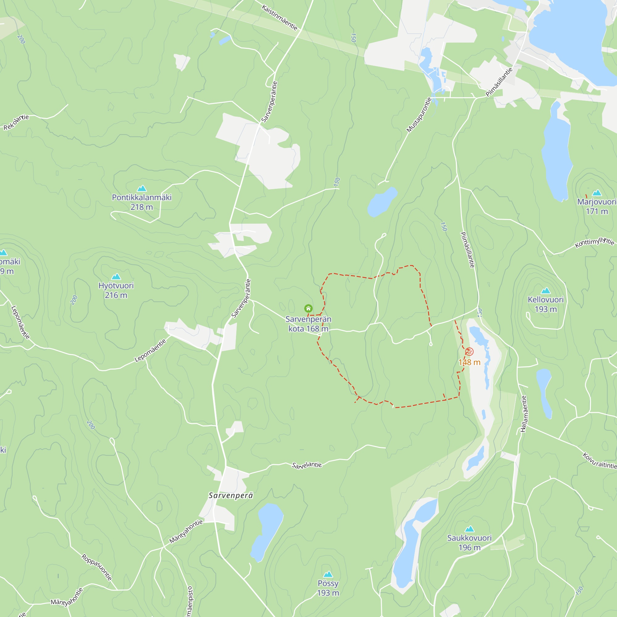 Sarvenperän kota map