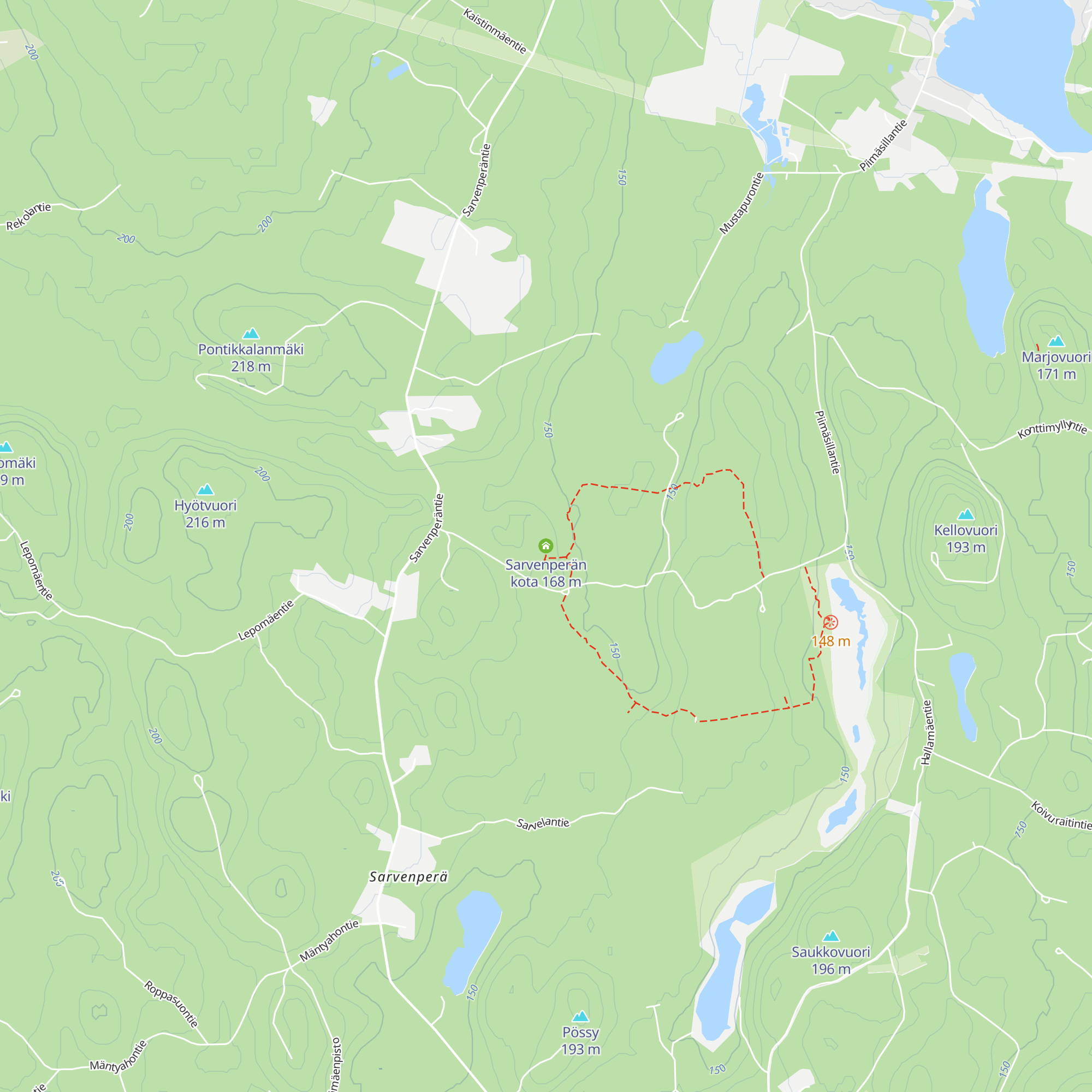 Sarvenperän kota map