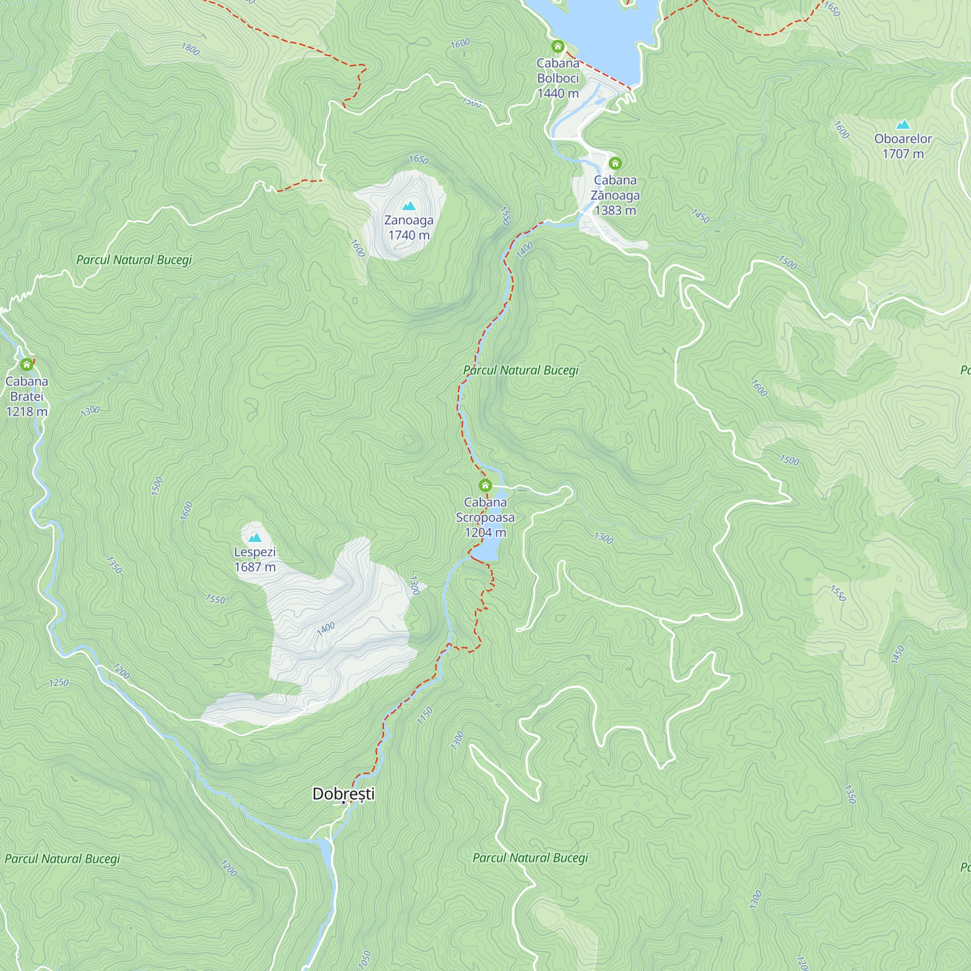 Cabana Scropoasa map