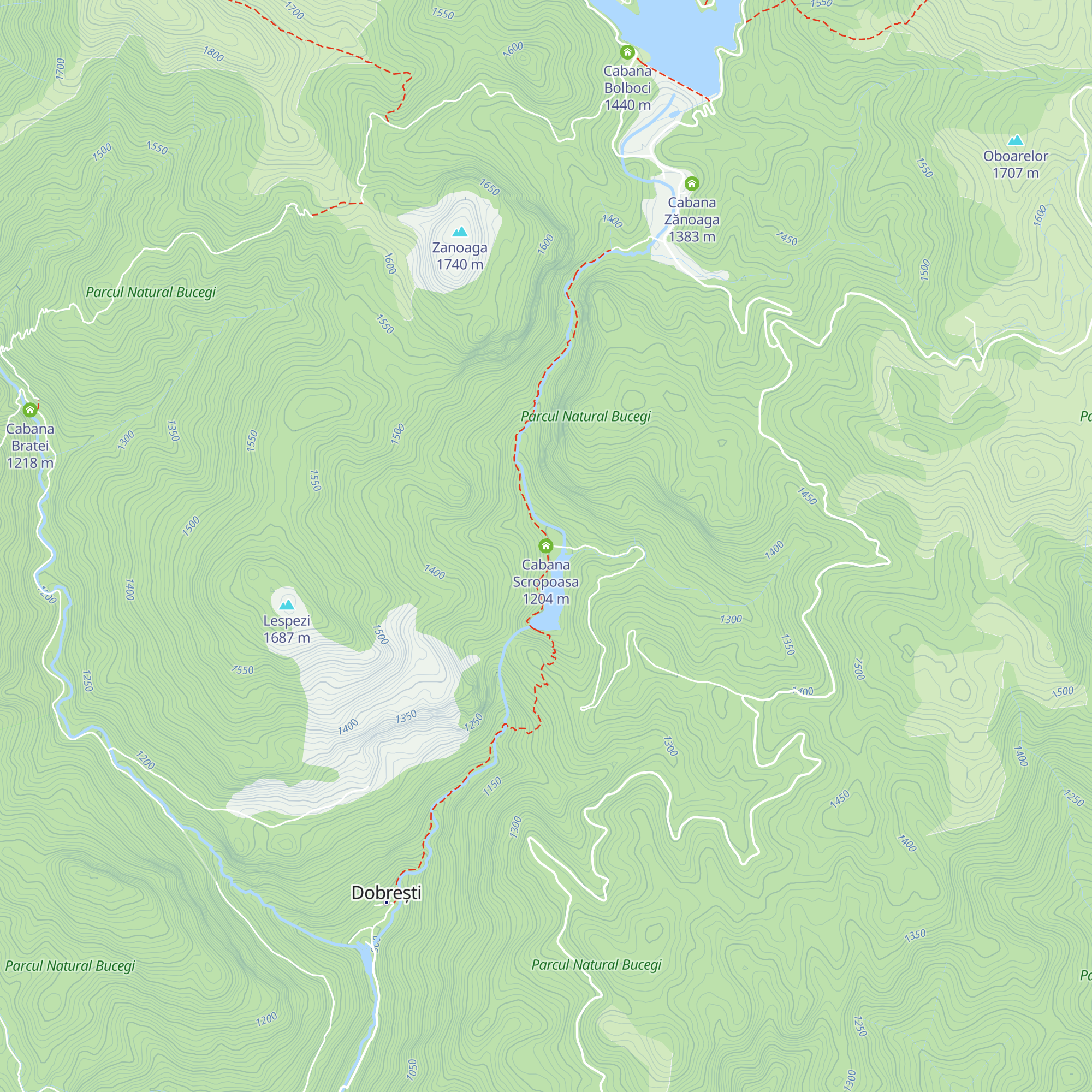 Cabana Scropoasa map