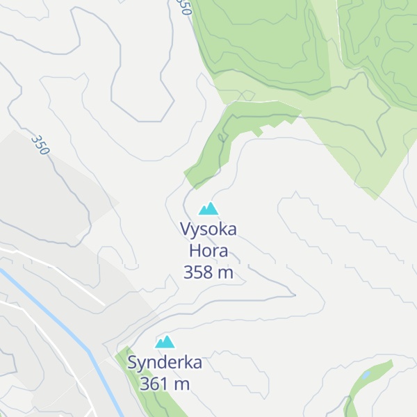 Map of Vysoka Hora