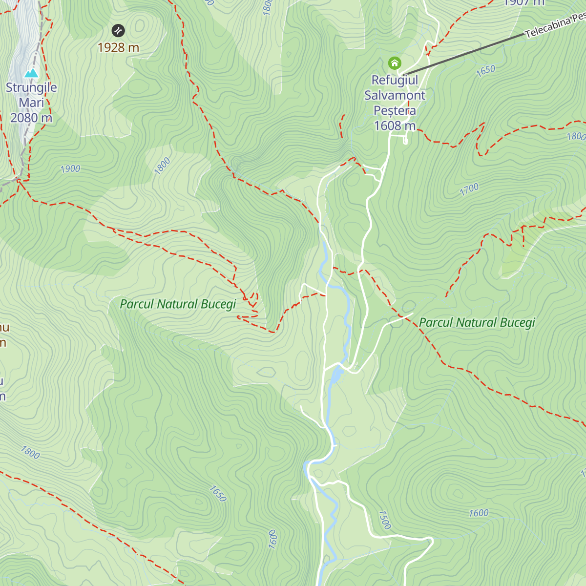 Salvamont Padina map