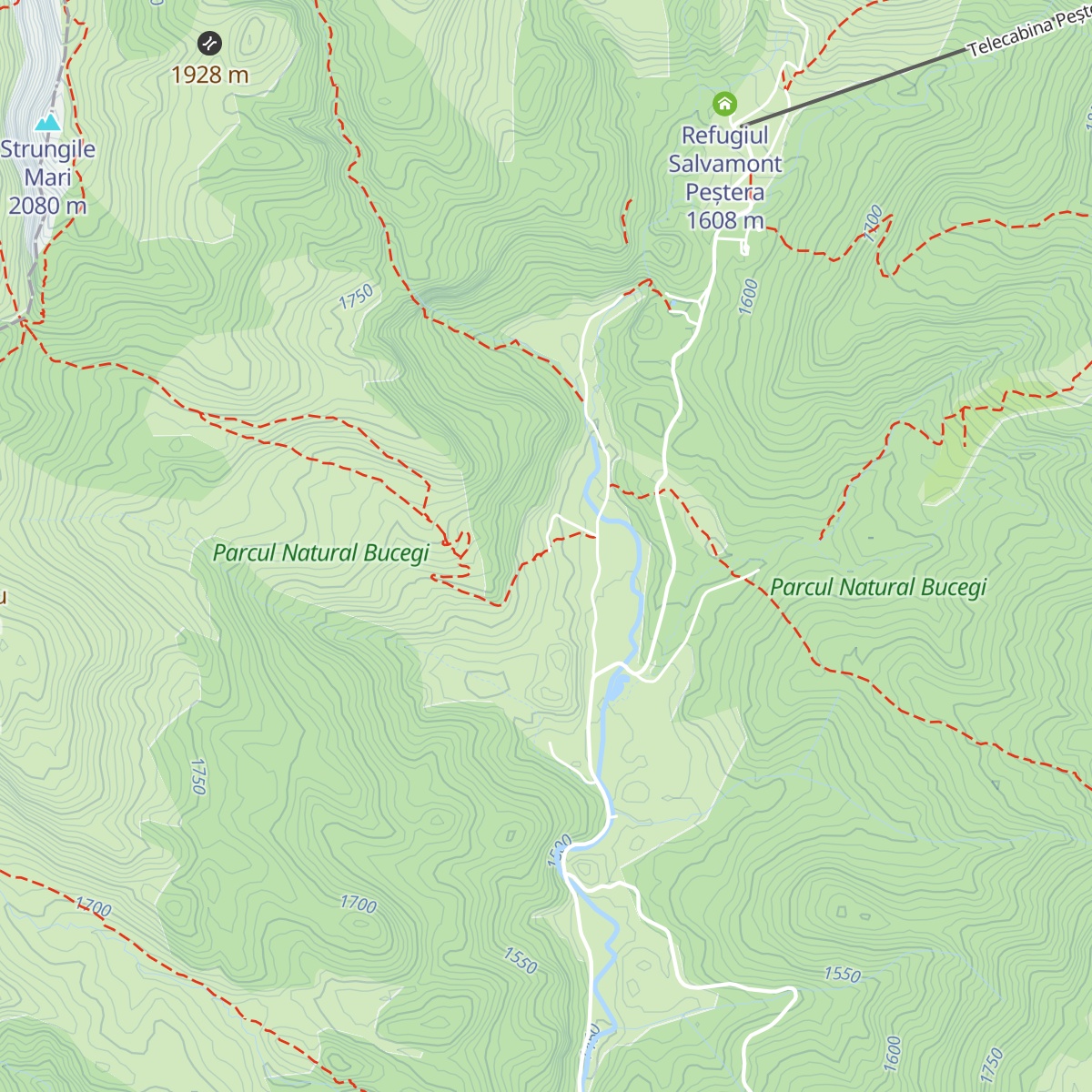 Cabana Padina map