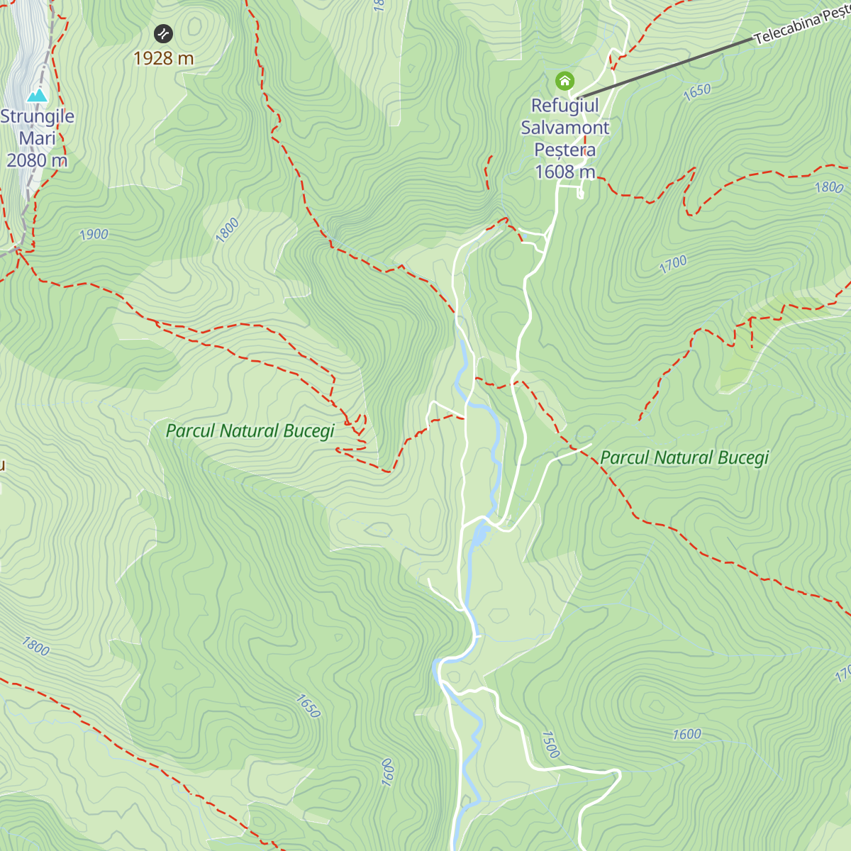 Cabana Padina map