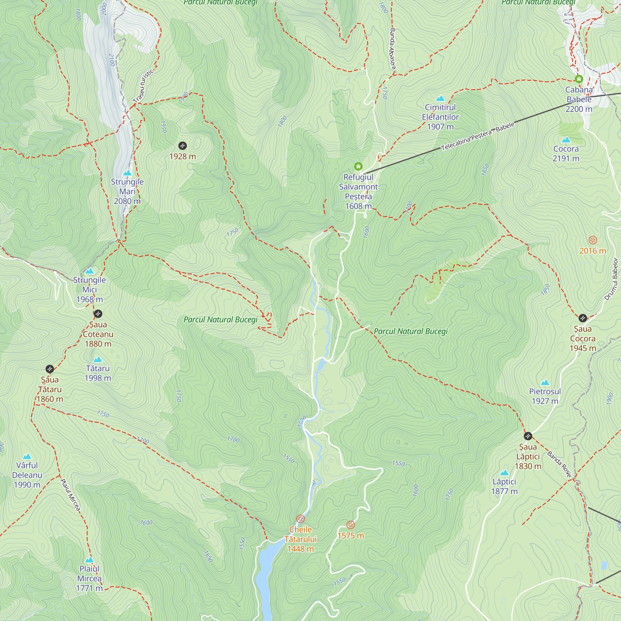 Cabana Valea Peșterei map
