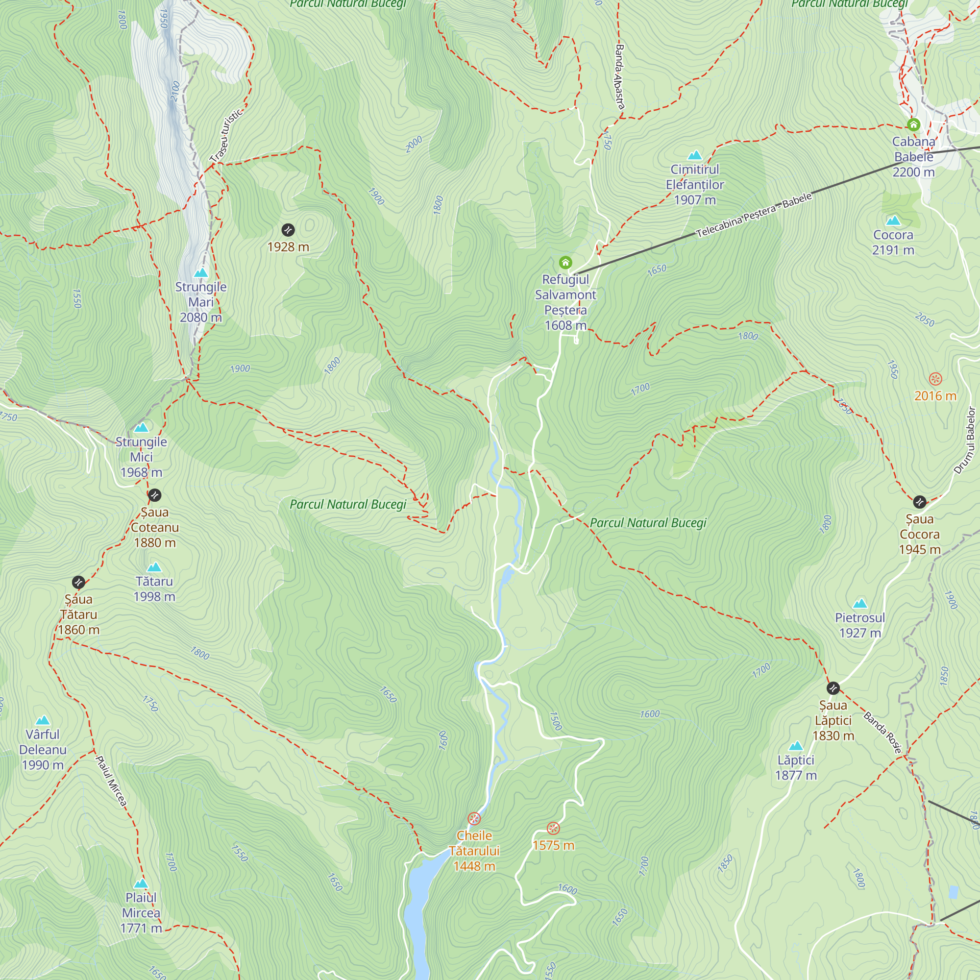 Cabana Valea Peșterei map