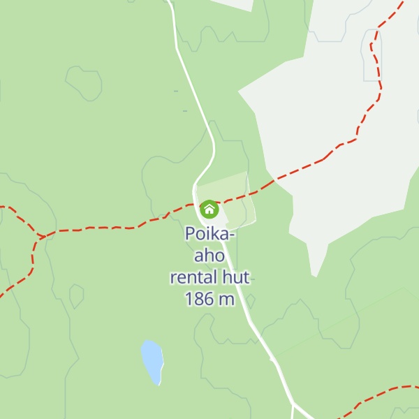 Map of Poika-aho rental hut