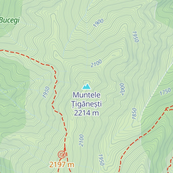 Map of Muntele Țigănești