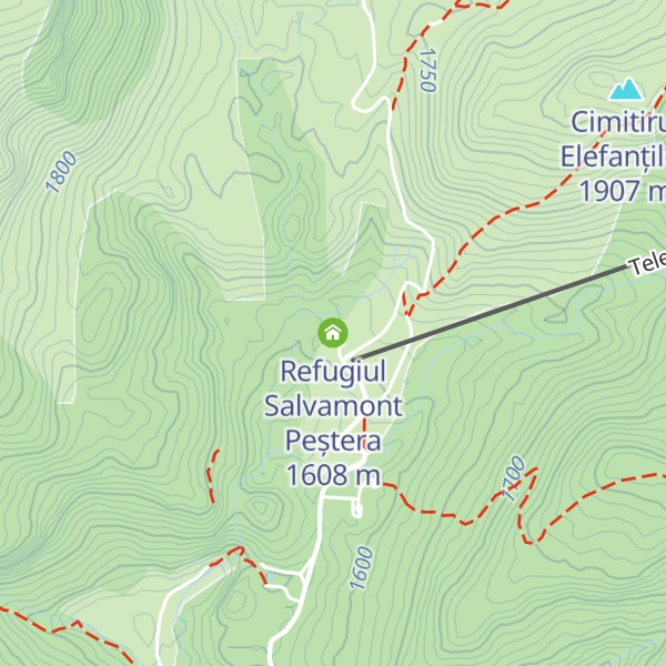Map of Refugiul Salvamont Peștera