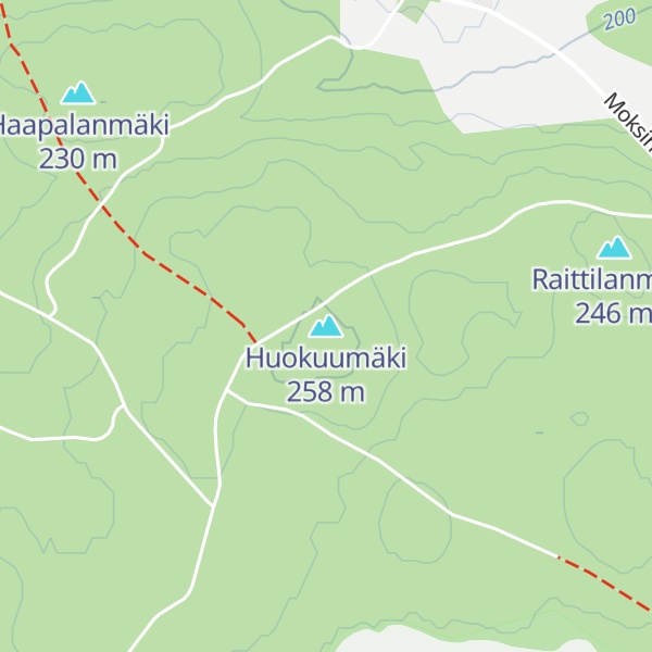 Map of Huokuumäki