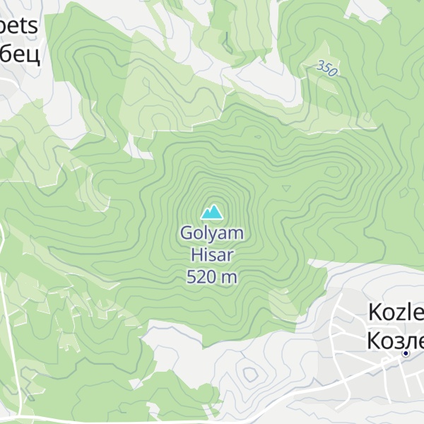 Map of Golyam Hisar