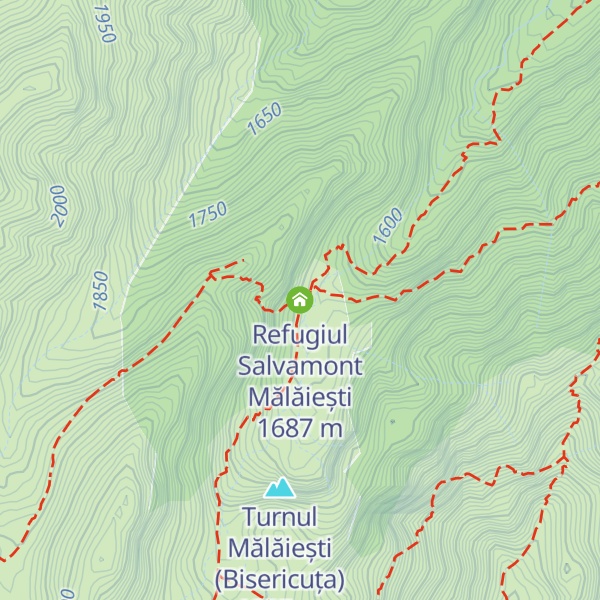 Map of Refugiul Salvamont Mălăiești