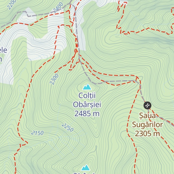 Map of Colții Obârșiei