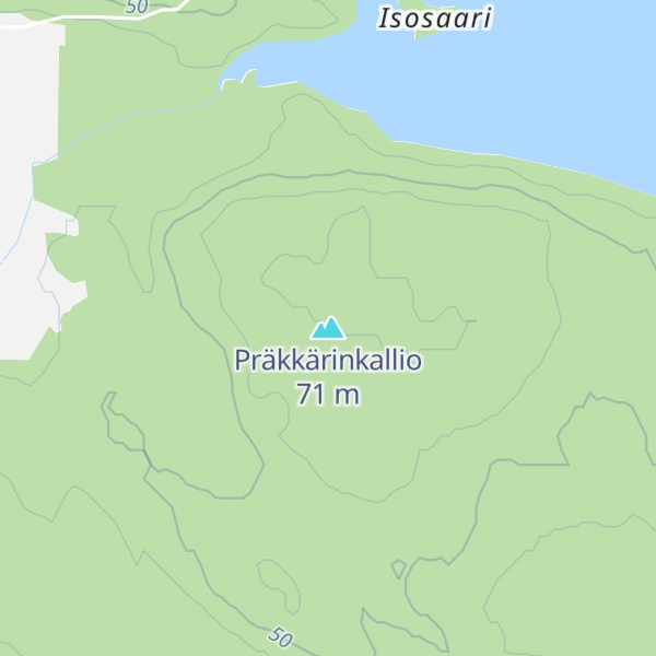 Map of Präkkärinkallio