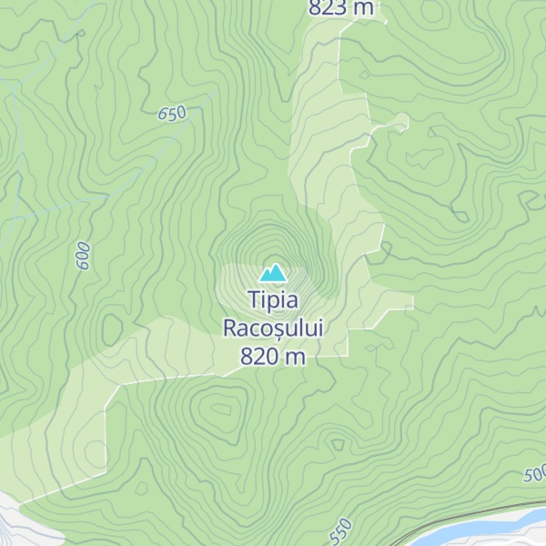 Map of Tipia Racoșului