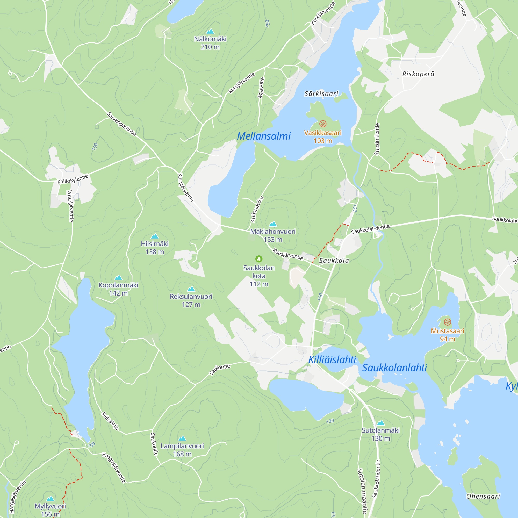 Saukkolan kota map