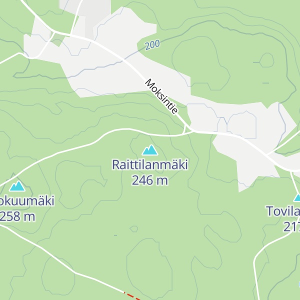 Map of Raittilanmäki