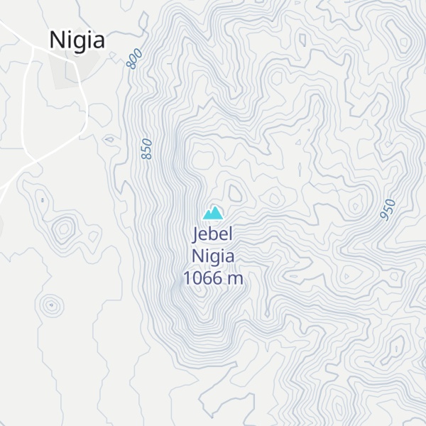 Map of Jebel Nigia